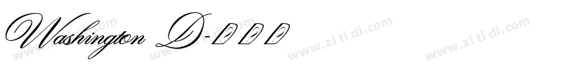 Washington D字体转换